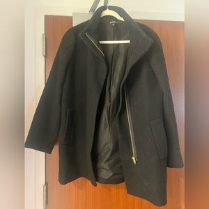 Jcrew black city coat